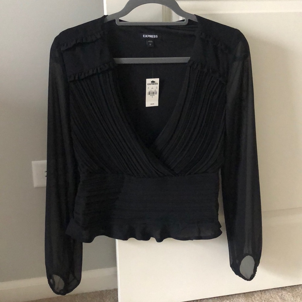 NWT Express Deep V Blouse